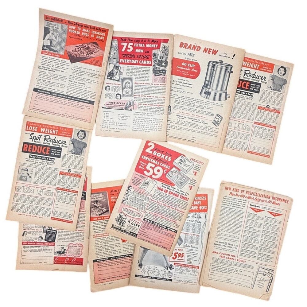 🧶 Vintage Workbasket Magazine Lot (Doily & Crochet Patterns 1958 - Picture 2 of 2